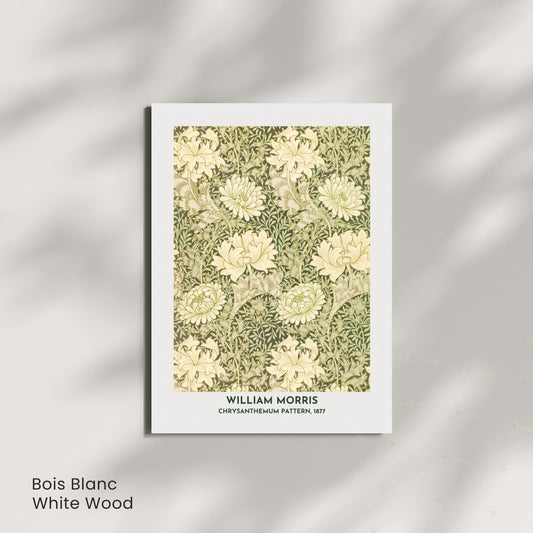 Affiche William Morris Chrysanthemum Pattern 1877 – Poster floral vintage Arts & Crafts, impression murale botanique, décoration intérieure